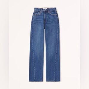 Abercrombie High Rise Twisted Seam 90s Relaxed Jean